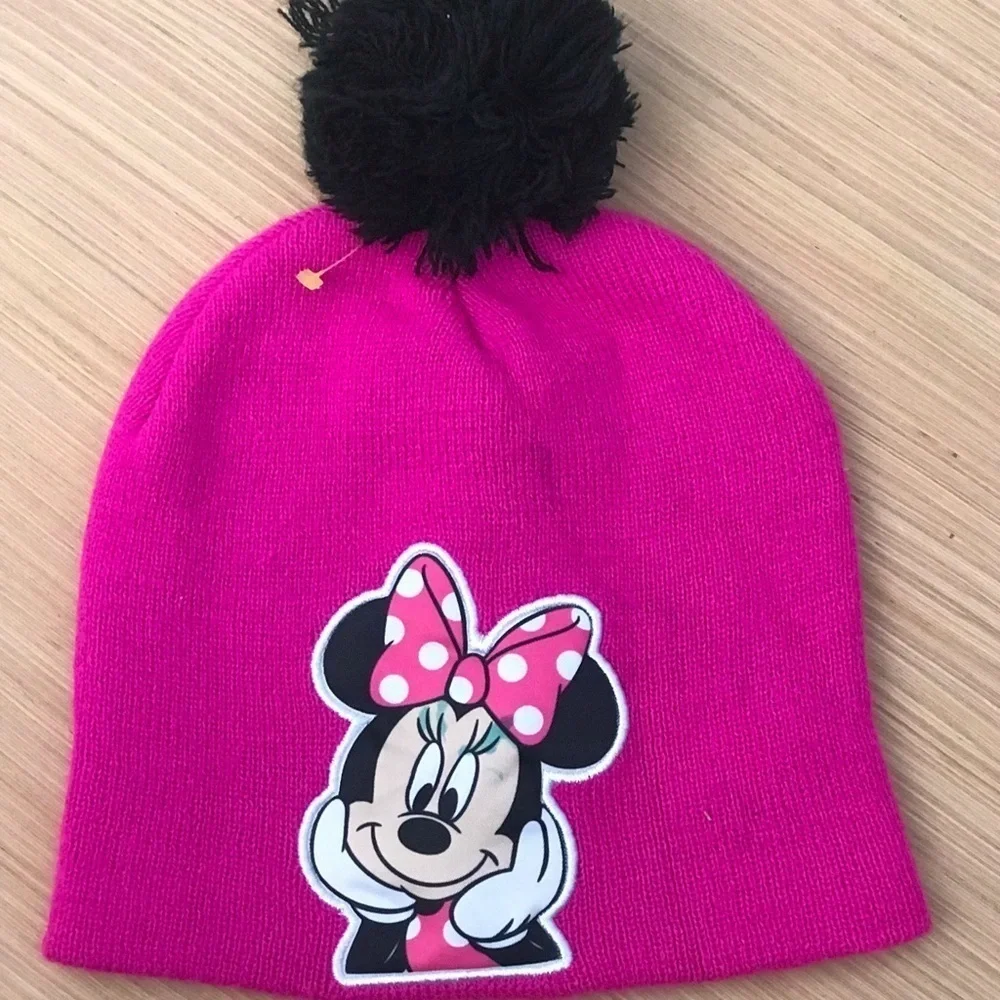 Disney Junior Pink & Black Beanie